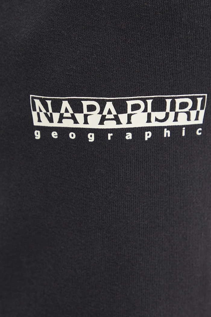 Памучен къс панталон Napapijri N-Gori черен NP0A4IBQ0411