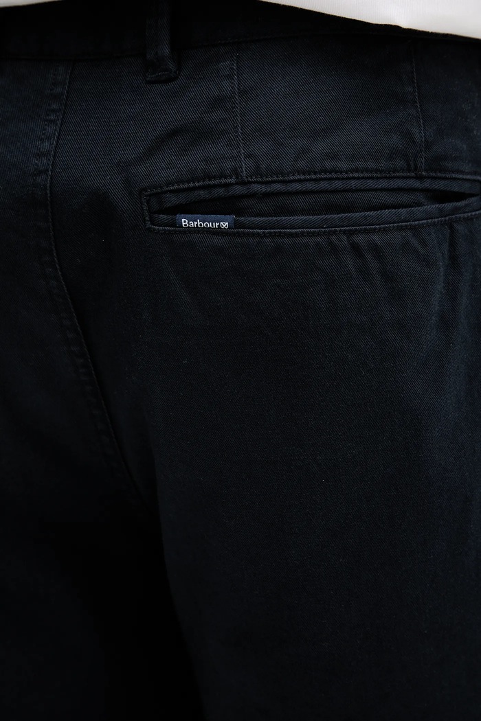 Šortky Barbour Washed Twill Chino Short tmavomodrá MST0053