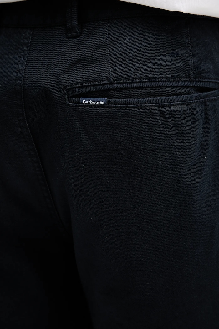 Šortky Barbour Washed Twill Chino Short tmavomodrá MST0053