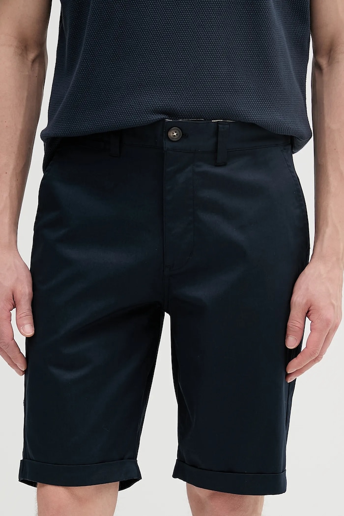 Šortky Barbour Smart Chino Short látka tmavomodrá MST0054