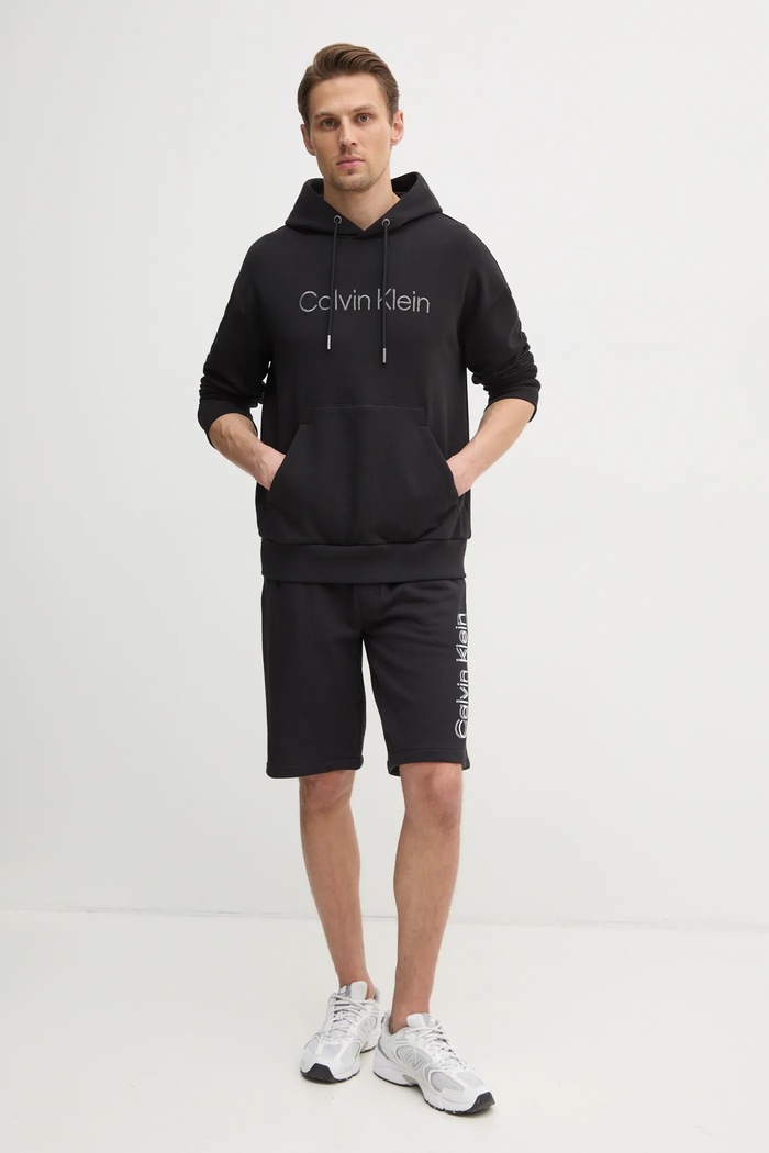 Calvin Klein szorty bawełniane K10K114122 czarny SS25