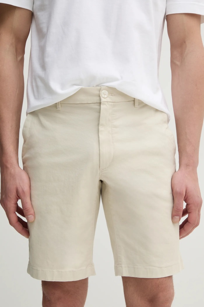 Kratke hlače Calvin Klein bez uzorka bež K10K114063