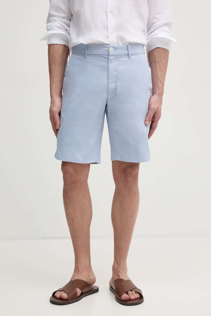 Kratke hlače Calvin Klein bez uzorka plava K10K114063