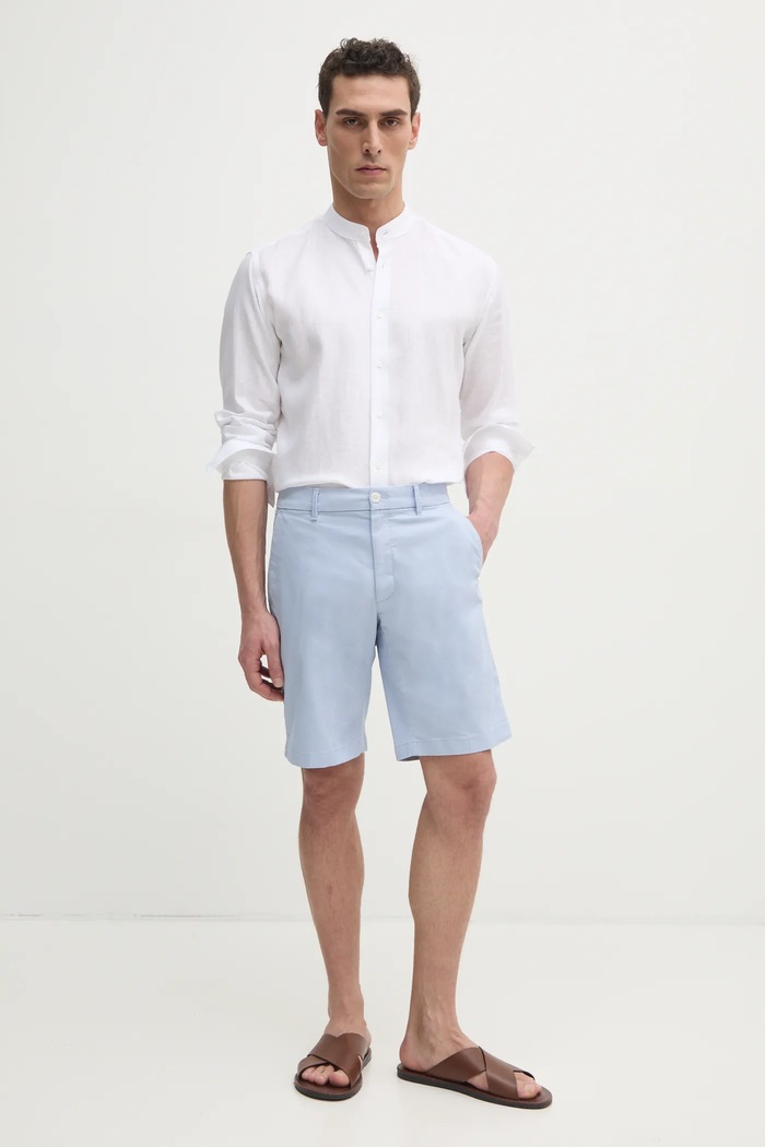 Kratke hlače Calvin Klein K10K114063 plava SS25