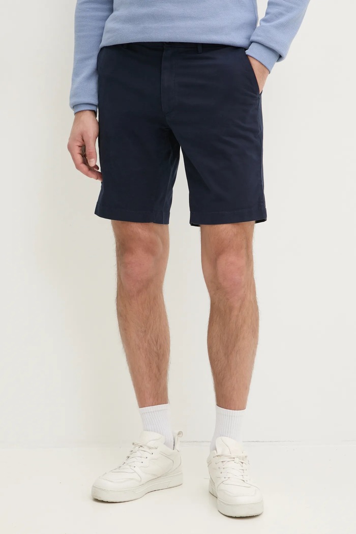 Calvin Klein szorty tkanina granatowy K10K114063