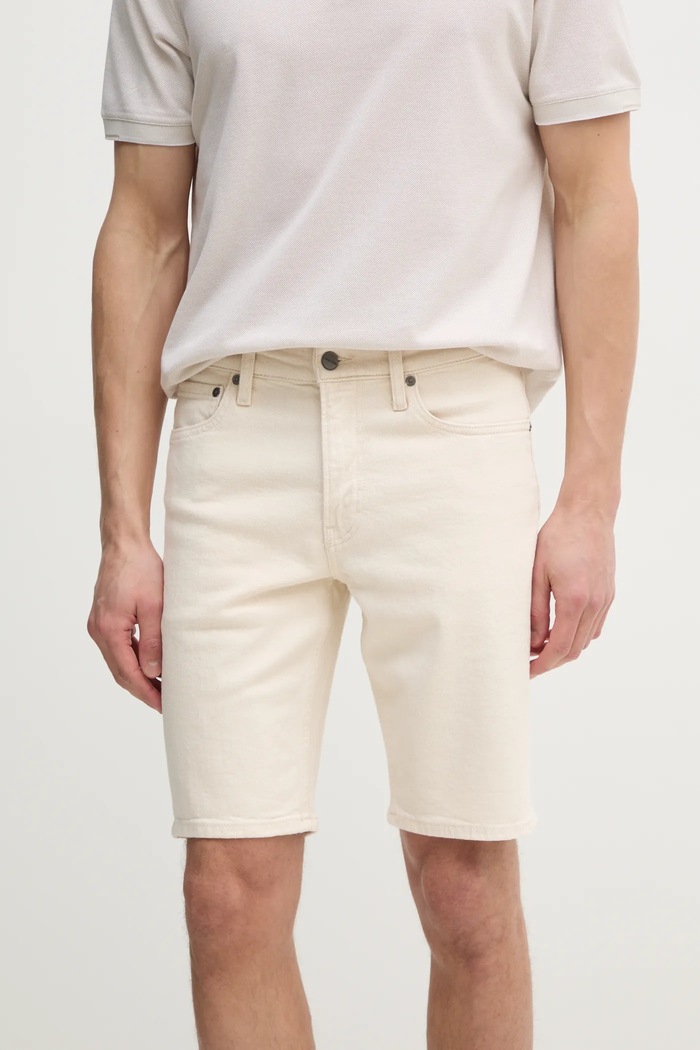 Traper kratke hlače Calvin Klein traper bež K10K114078