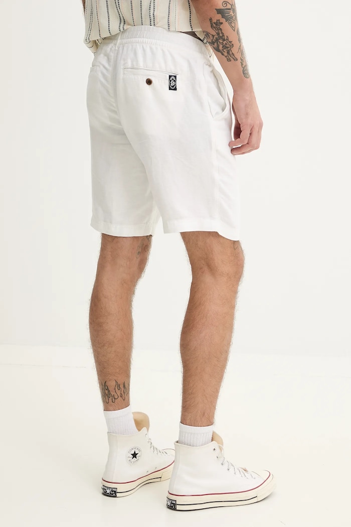 Ruházat Superdry vászon rövidnadrág M7110455A.01C fehér