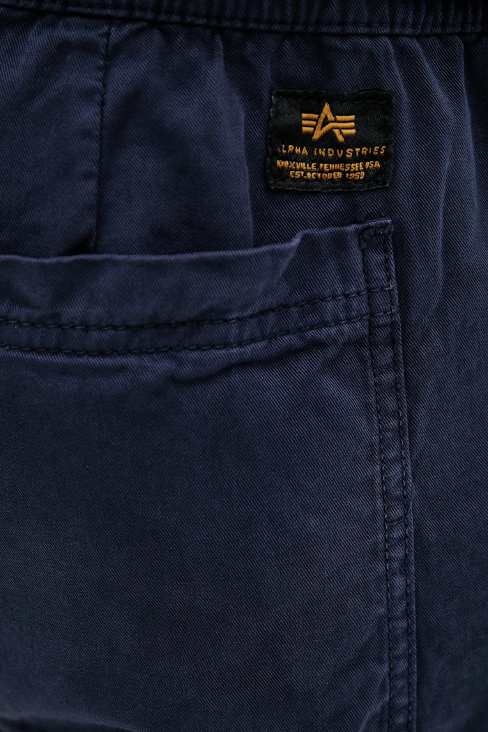 Alpha Industries Basic Cotton Shorts σορτς βαμβακερά ανδρικά σκούρο μπλε 156262