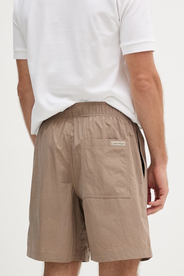Oblečení Bavlněné šortky Calvin Klein Jeans J30J327375 béžová