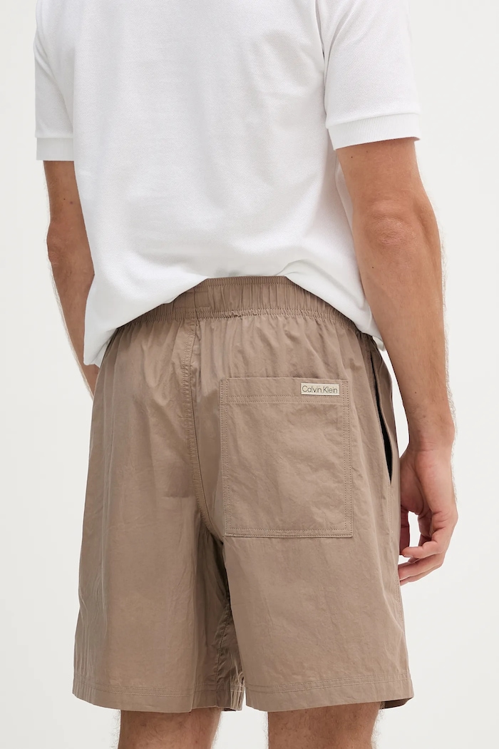 Oblečení Bavlněné šortky Calvin Klein Jeans J30J327375 béžová
