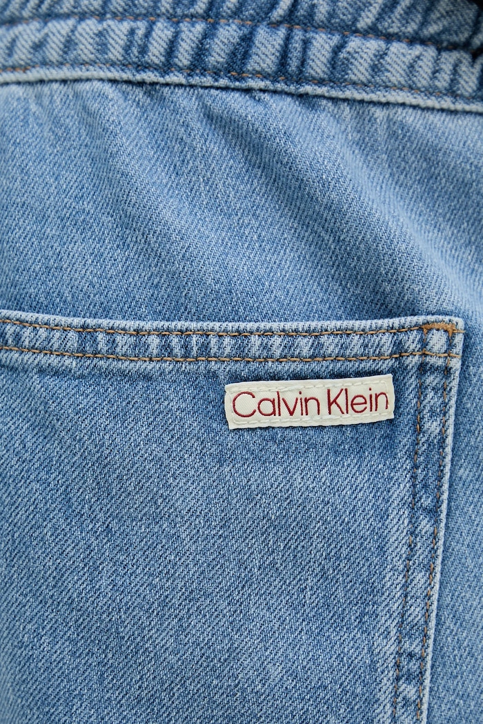 Дънков къс панталон Calvin Klein Jeans син J30J327506