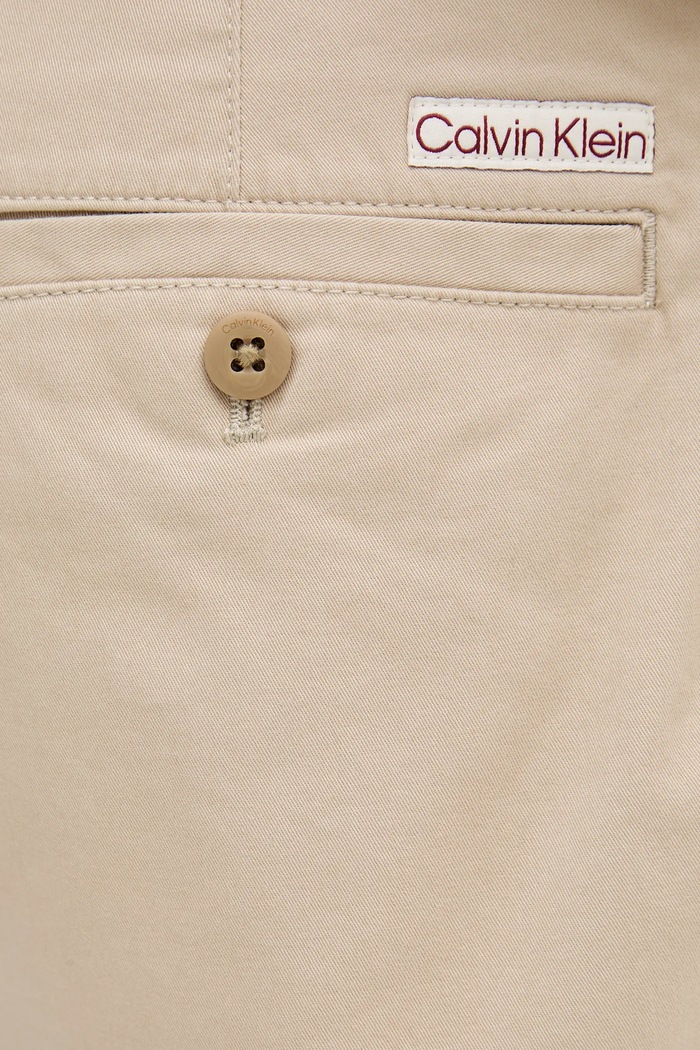 Šortky Calvin Klein Jeans béžová LV040EM618