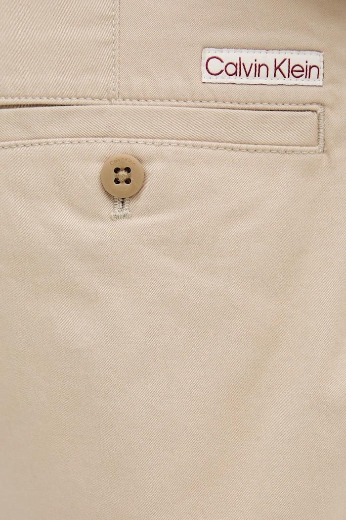 Šortky Calvin Klein Jeans béžová LV040EM618