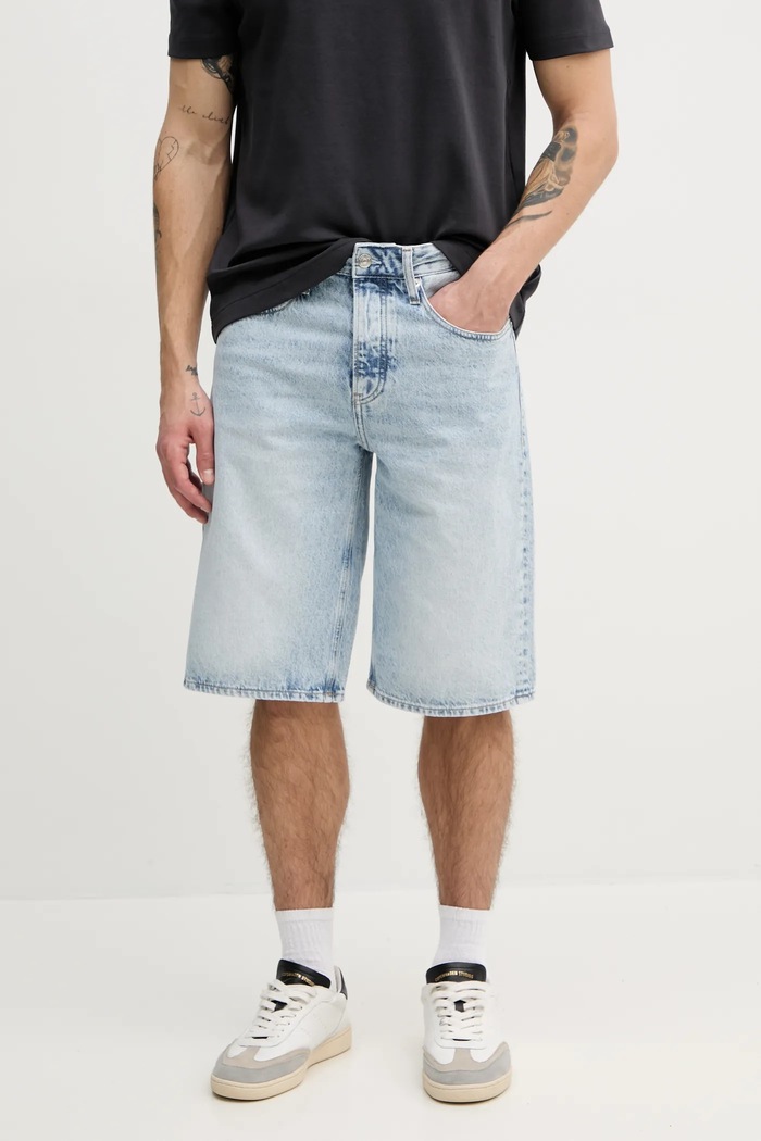Džínové šortky Calvin Klein Jeans riflovina modrá J30J327529
