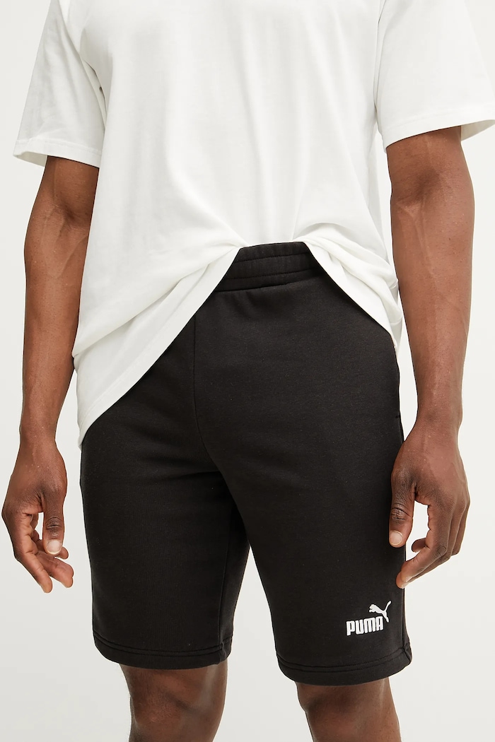 Σορτς Puma πλεκτό ύφασμα μαύρο 682594