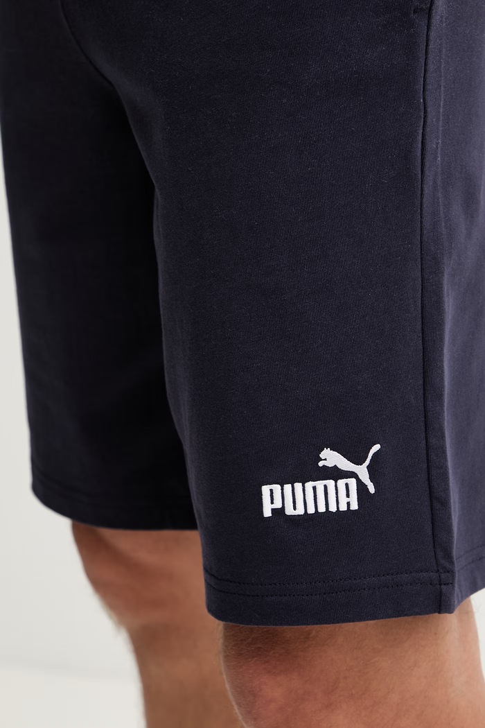 Puma σορτς επίσημα Ανδρικά βαμβακερά Essential Jersey σκούρο μπλε 682600