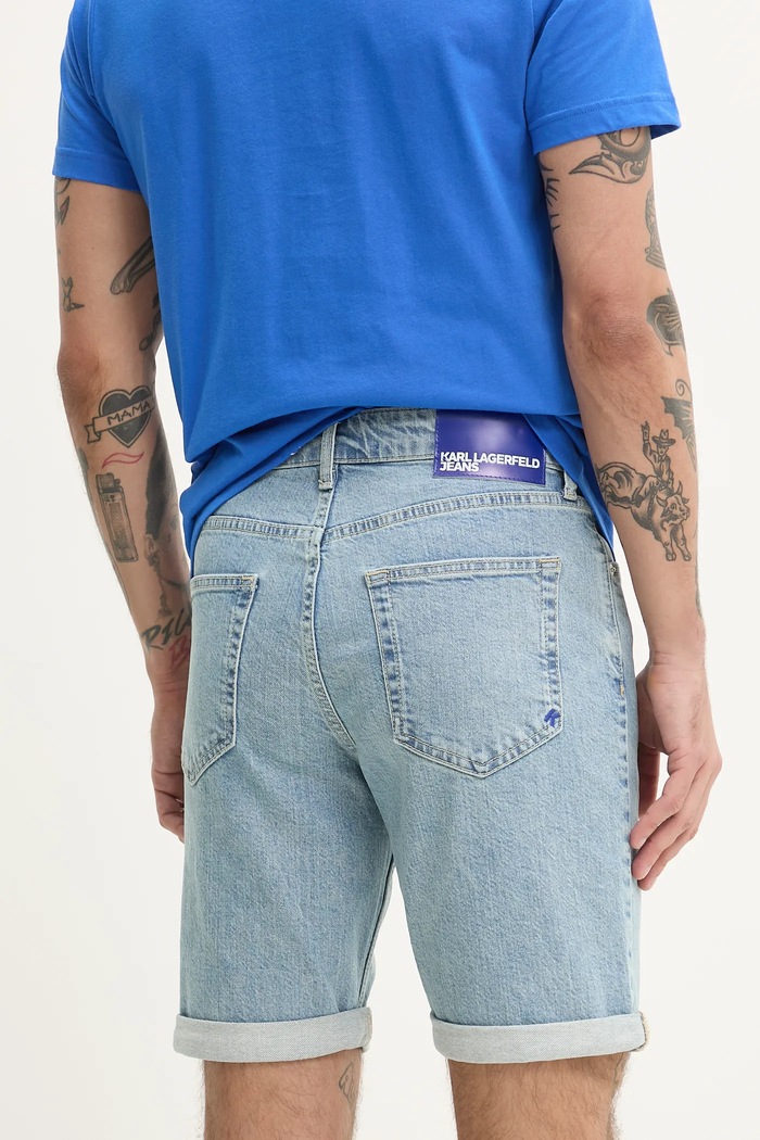 Ruházat Karl Lagerfeld Jeans farmer rövidnadrág A2M10129 kék