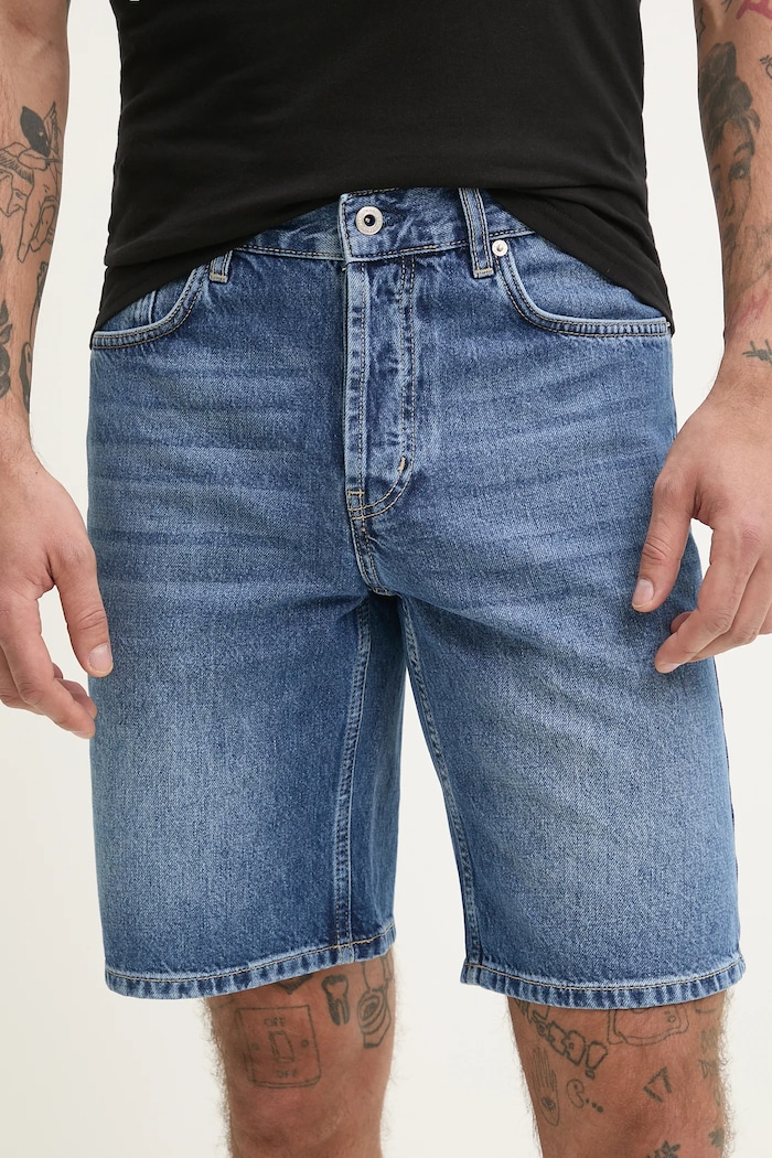 Karl Lagerfeld Jeans farmer rövidnadrág farmer kék A2M10132