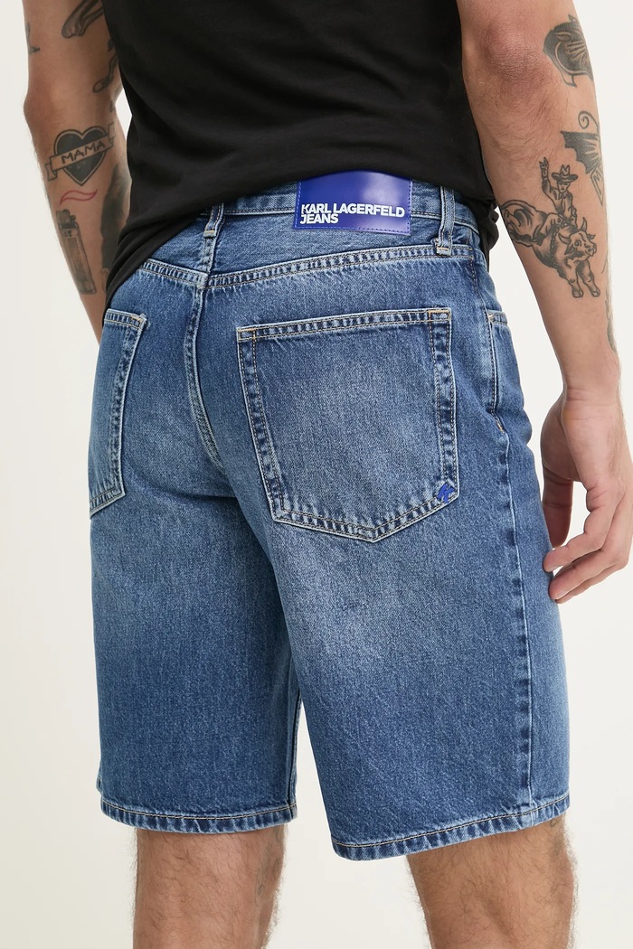 Ruházat Karl Lagerfeld Jeans farmer rövidnadrág A2M10132 kék