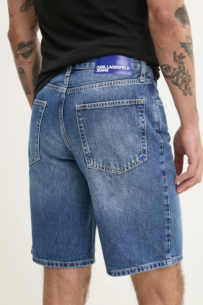 Ruházat Karl Lagerfeld Jeans farmer rövidnadrág A2M10132 kék