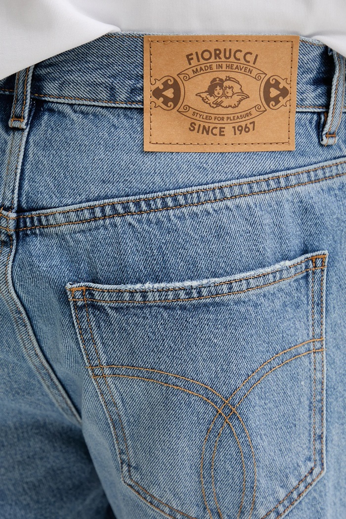 Fiorucci farmer rövidnadrág Light Blue Bermuda Denim Shorts kék M02SMDSH316DN01DN01