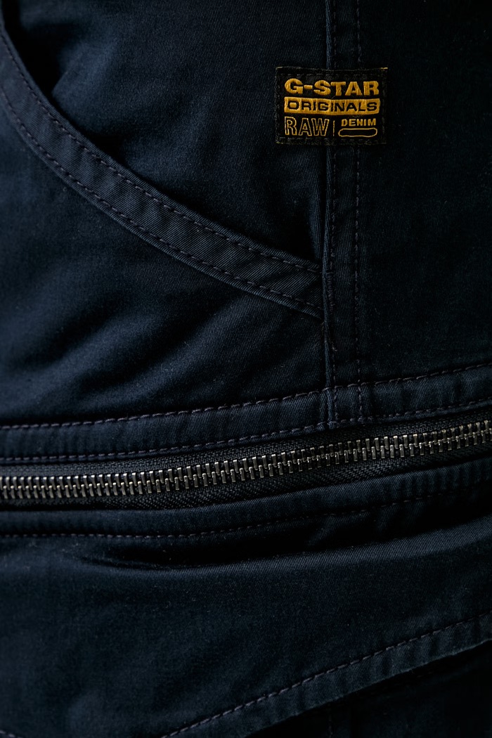 G-Star cargo férfi pamut elasztánnal Rovic zip regular sötétkék D26214.5126