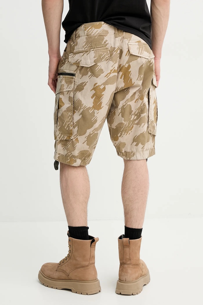 Îmbrăcăminte G-Star Pantaloni scurți din bumbac D08566.D955 bej