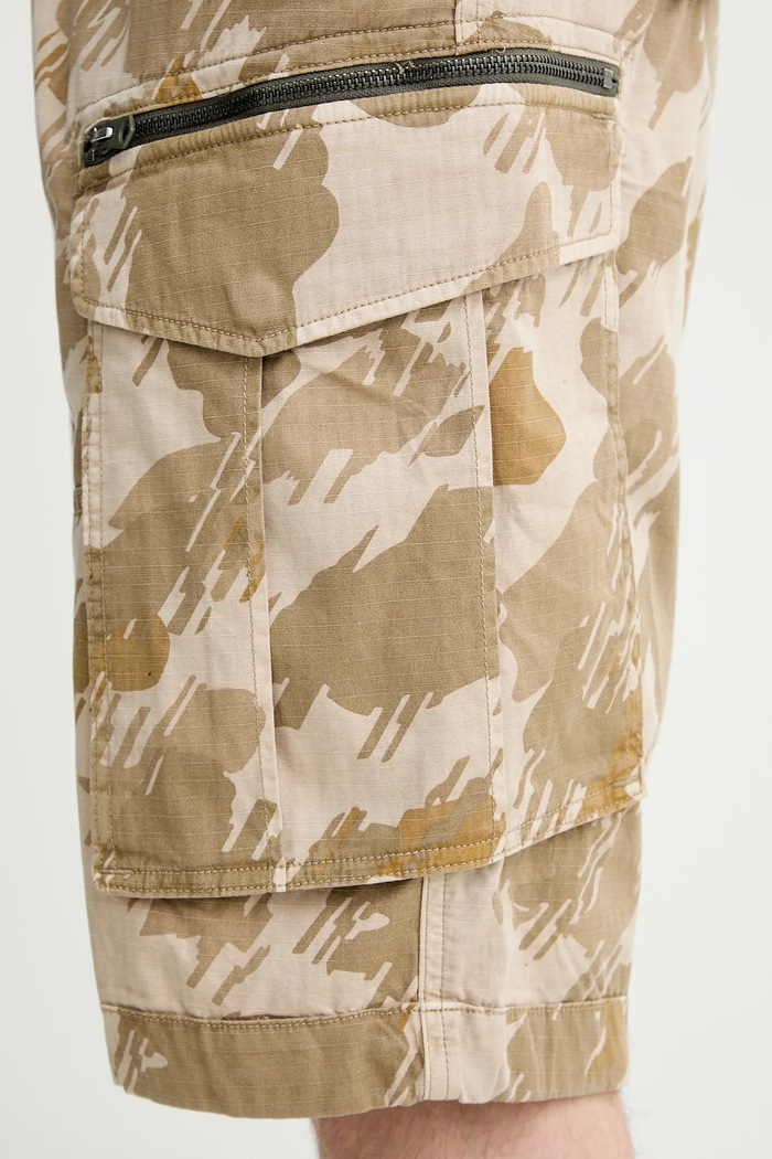 Pantaloni scurți din bumbac G-Star D08566.D955 bej