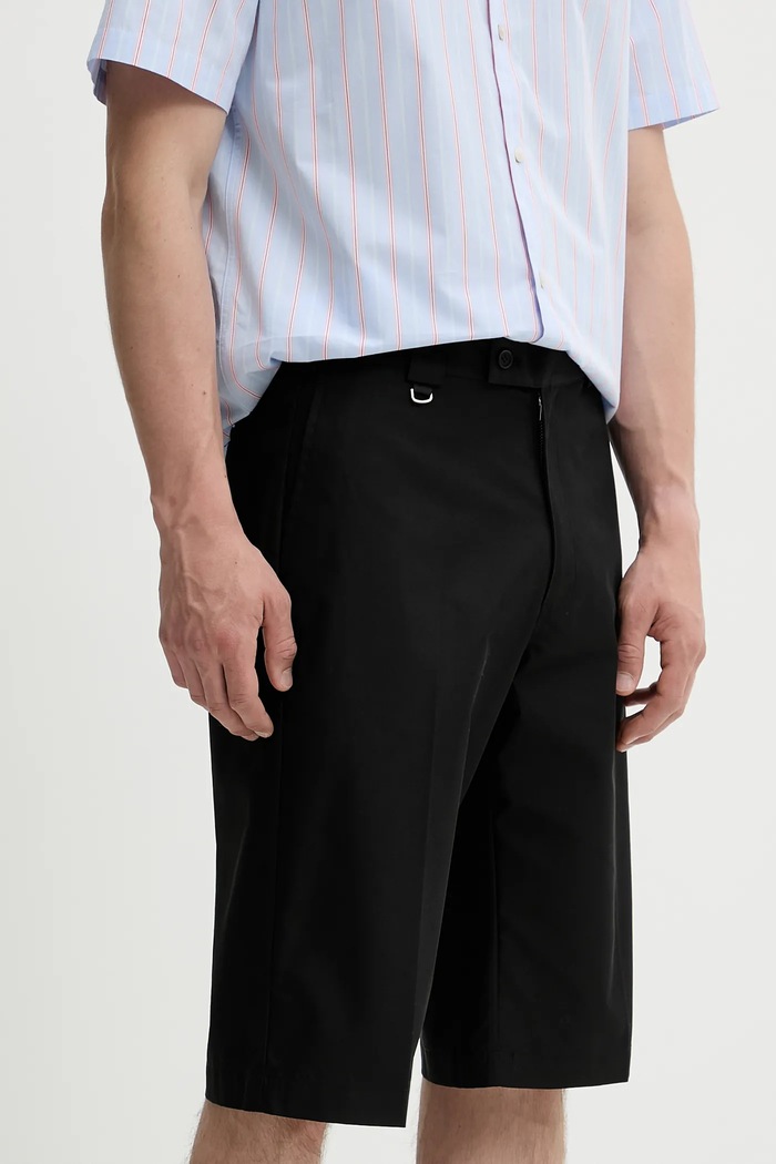 Won Hundred pantaloni scurți panza negru 3607.13058