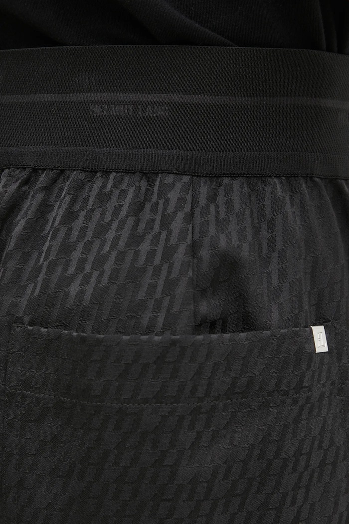 Helmut Lang szorty z domieszką wełny Lwb Car Short.Tonal O10HM205 czarny