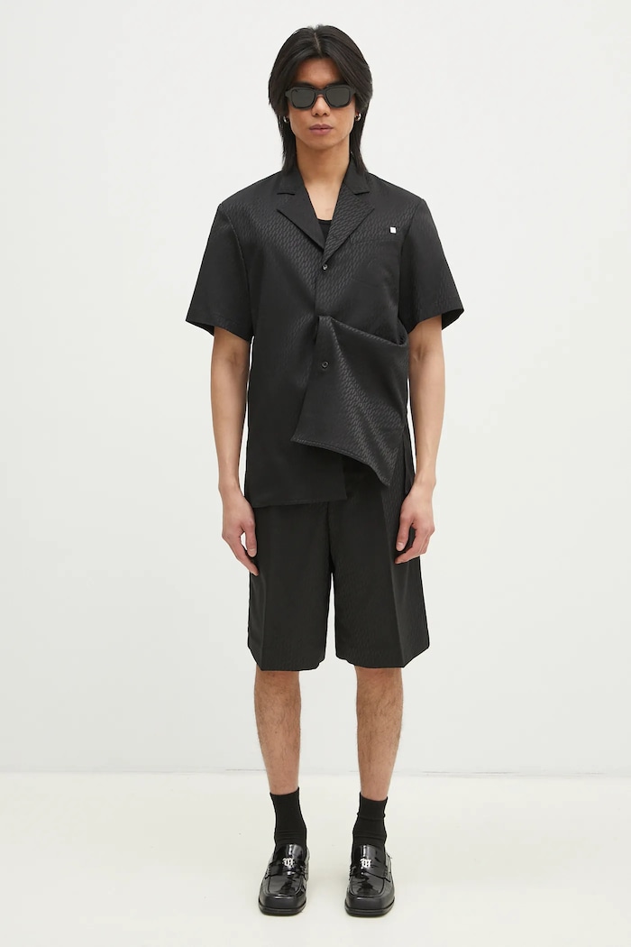 Helmut Lang szorty z domieszką wełny Lwb Car Short.Tonal O10HM205
