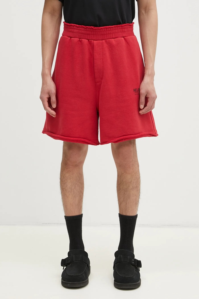 Βαμβακερό σορτσάκι Helmut Lang Pstcard Mini Sh.Cmbd βαμβάκι κόκκινο O10HM209