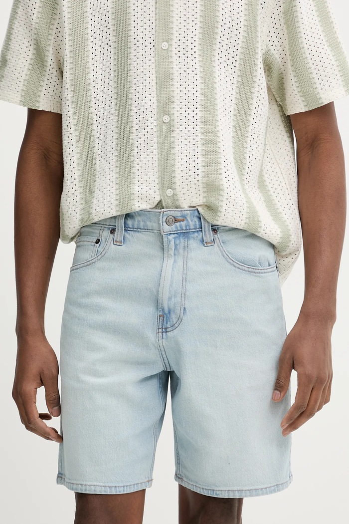 Hollister Co. szorty jeansowe jeans niebieski KI328.5115.280