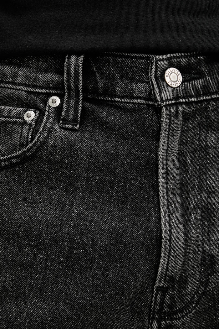 Džínové šortky Hollister Co. černá KI328.5115.977