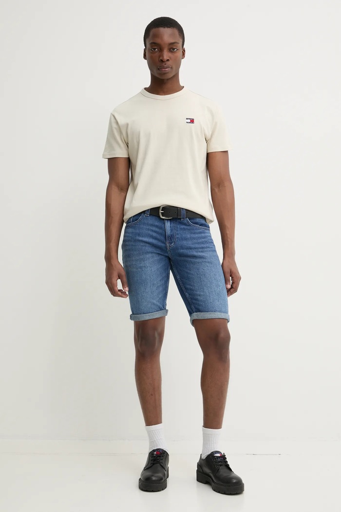Дънков къс панталон Tommy Jeans DM0DM20943 син SS25