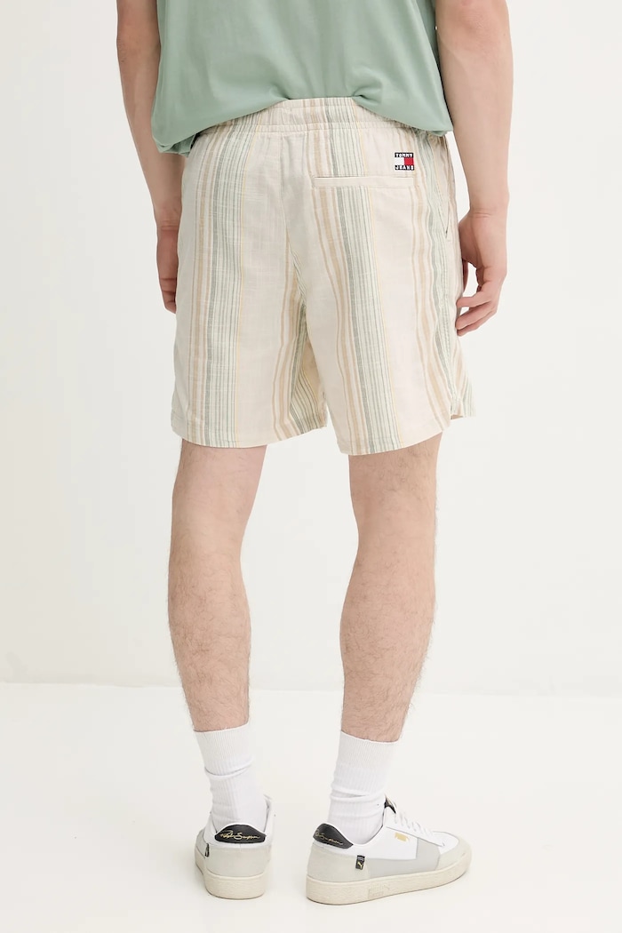 Oblečenie Bavlnené šortky Tommy Jeans DM0DM21948 béžová