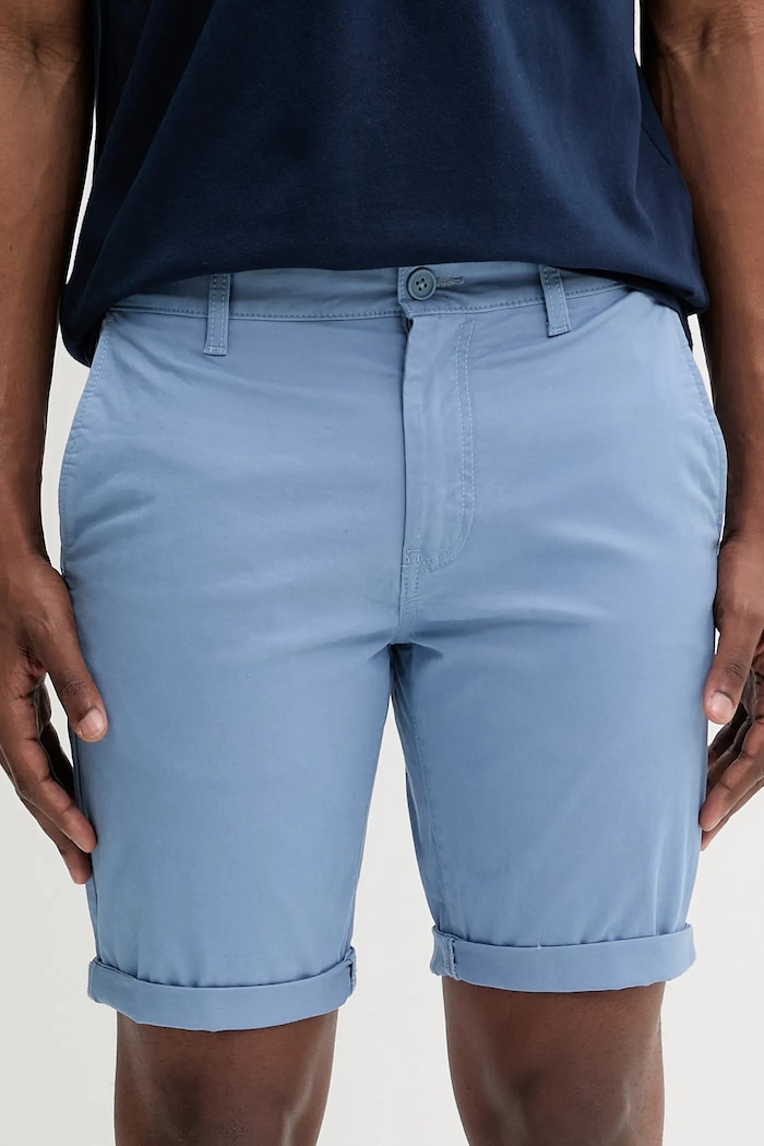 Kraťasy Tommy Jeans látka modrá DM0DM21950