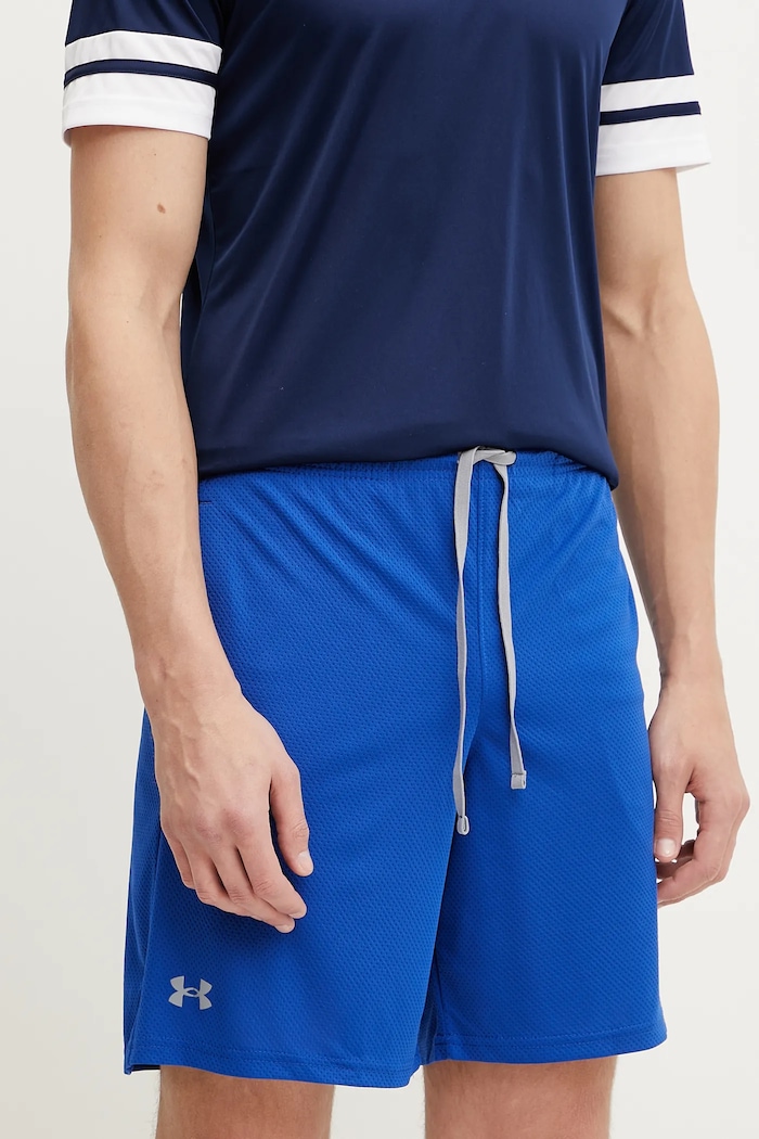 Under Armour pantaloni scurți de antrenament Tech tricotaj albastru 1328705.400
