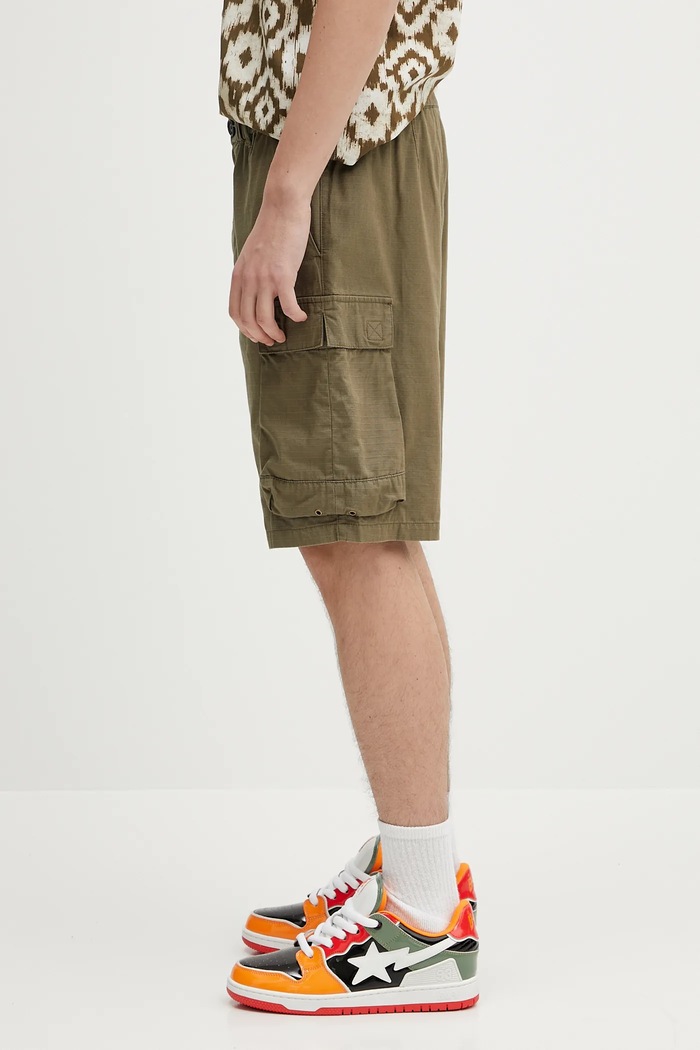 Barbour Pamučne kratke hlače Barbour Barbour Westmorland Ripstop Short MST0063 zelena SS25