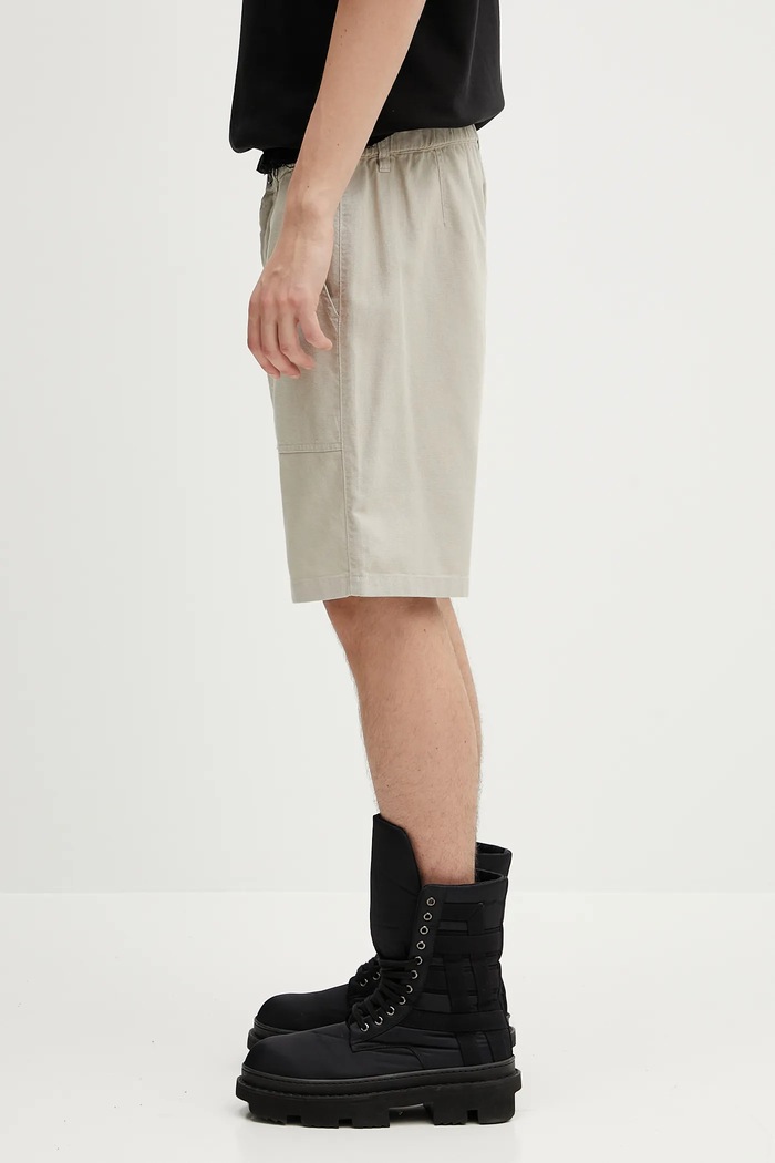 Kraťasy Barbour Barbour Natural Linen Blend Short MST0064 béžová SS25