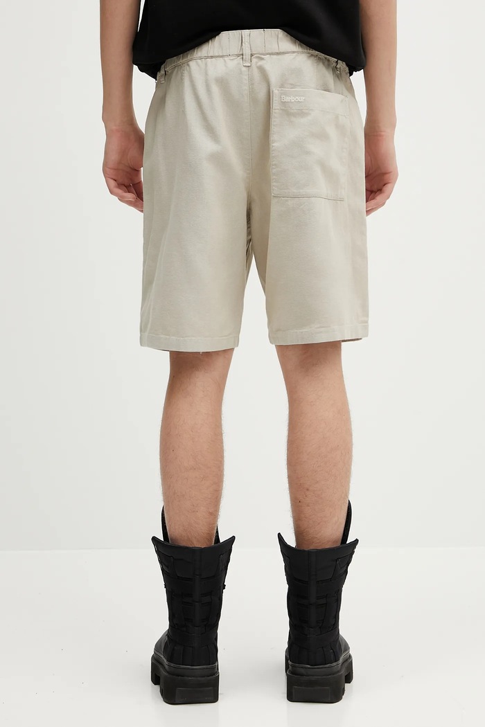 Oblečení Kraťasy Barbour Barbour Natural Linen Blend Short MST0064 béžová