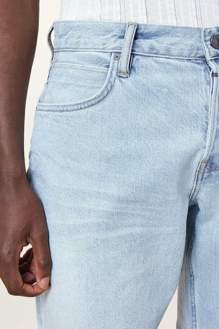 Îmbrăcăminte AllSaints pantaloni scurți jeans SWITCH M022TC albastru