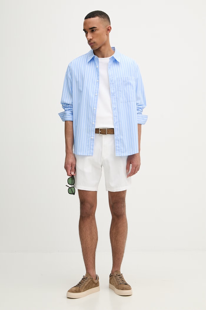 Michael Kors pantaloni scurți bărbați CS5304ZDR2 alb SS26