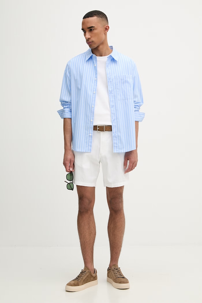 Michael Kors pantaloni scurți bărbați CS5304ZDR2 alb SS26