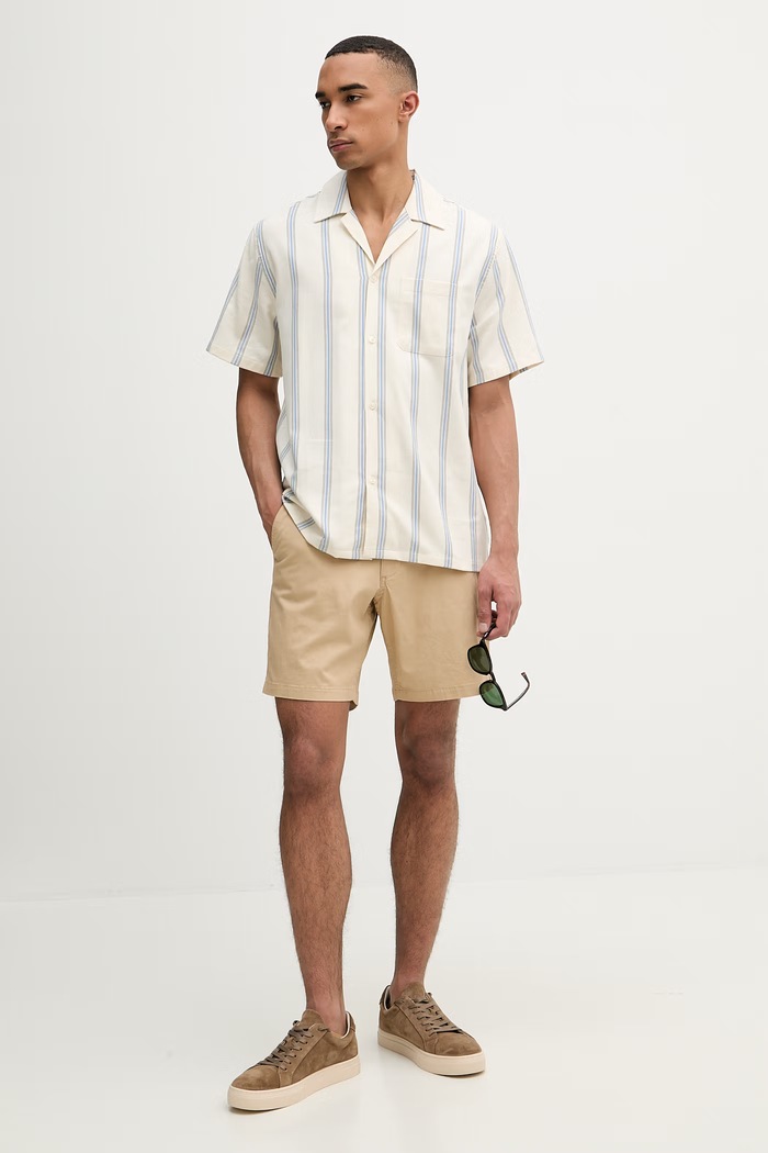 Michael Kors pantaloni scurți bărbați CS5304ZDR2 bej SS26