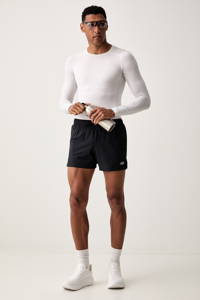 New Balance sportske kratke hlače za muškarce MS41286BK crna SS25