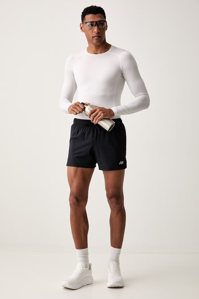 New Balance sportske kratke hlače za muškarce MS41286BK crna SS25