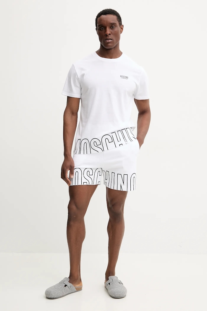 Kratke hlače Moschino Underwear 6816.4416 bijela SS25