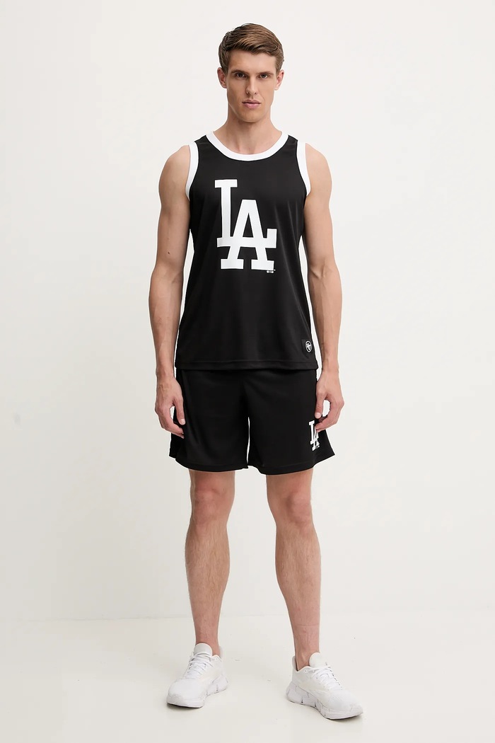 47 brand rövidnadrág MLB LA Dodgers BB012PMXYEX657809JK fekete SS25