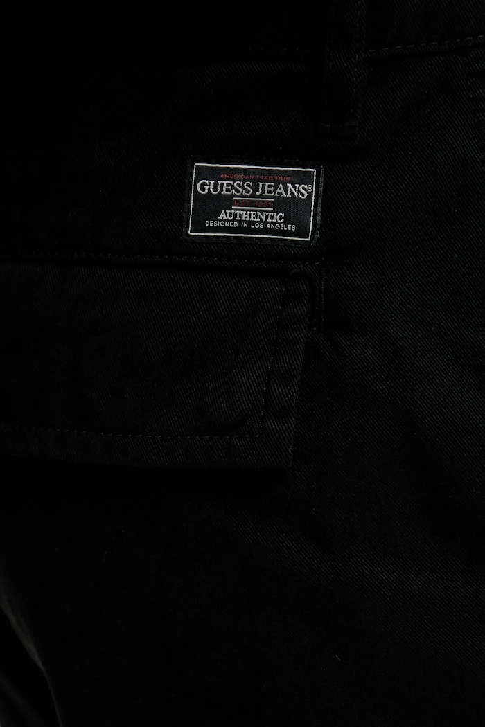 Guess Jeans szorty bawełniane czarny M5GD45.WGCV1